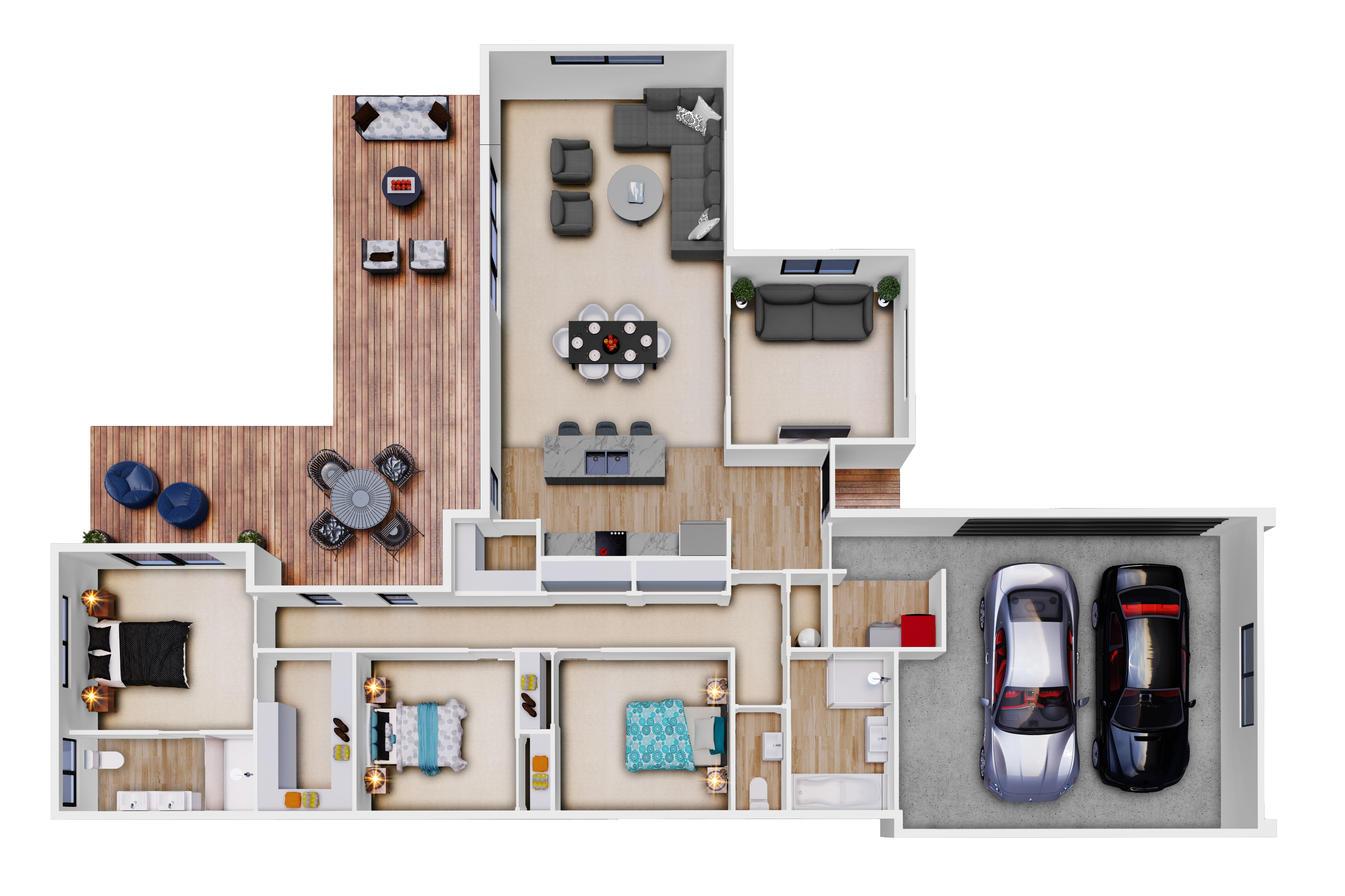 NZ 189 Pipiwai 3D Floor plan